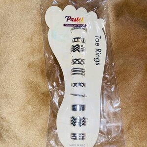 Silver Toe Rings Set